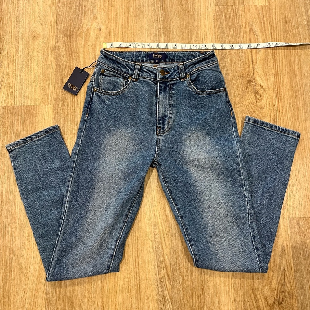 NWT Cavalli Class High Rise Straight Leg Jeans